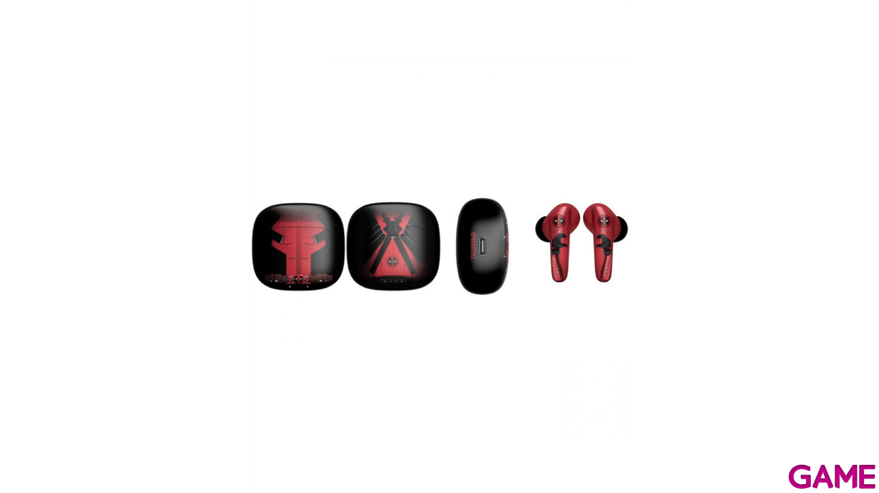 Figura Marvel Deadpool + Earbuds bluetooth 5.0-1